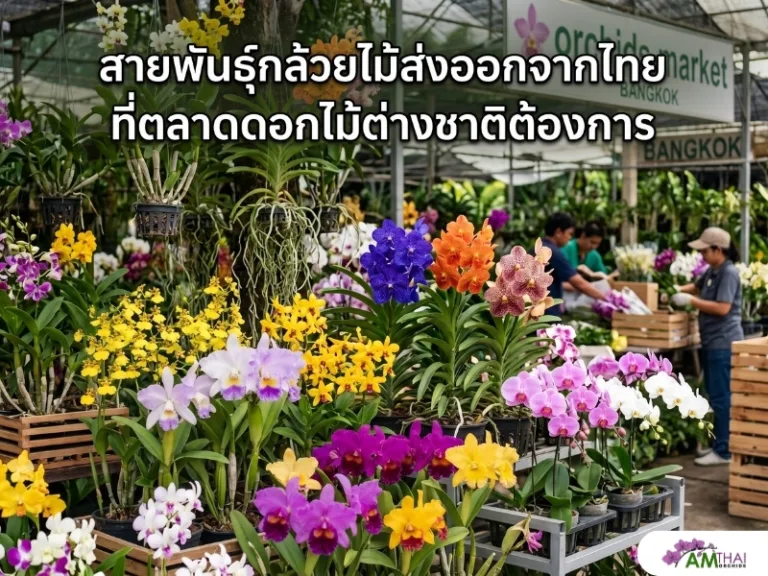 สายพันธุ์กล้วยไม้ส่งออกจากไทยที่ตลาดดอกไม้ต่างชาติต้องการ
