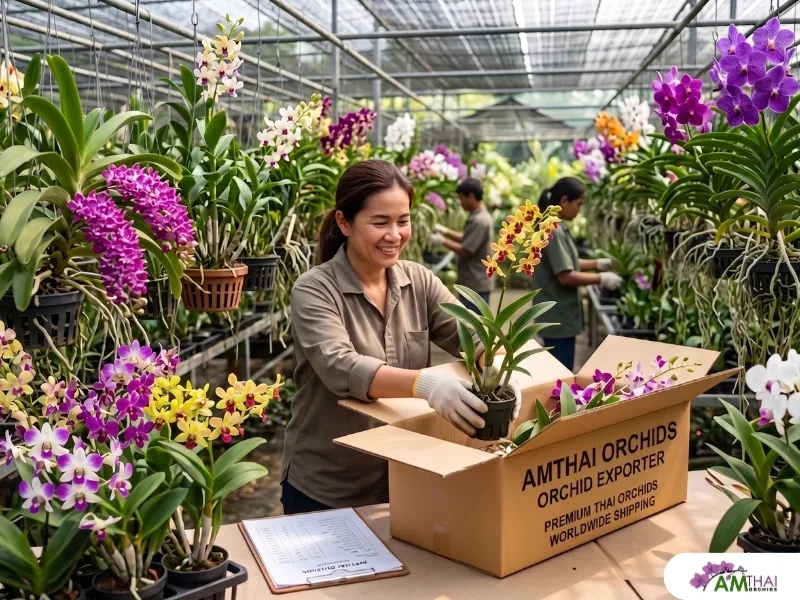 Amthai Orchid ผูู้จัดจำหน่ายกล้วยไม้ไทยสายพันธุ์พร้อมจัดส่งทั่วโลก
