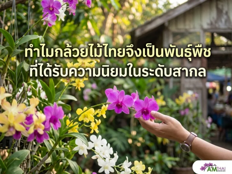 ทำไมกล้วยไม้ไทยจึงเป็นพันธุ์พืชที่ได้รับความนิยมในระดับสากล