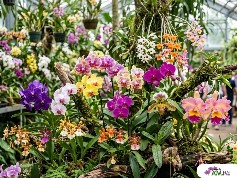 A Wide Variety of Thai Orchids